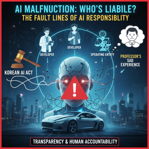 학교 AI 시스템 오작동 시 책임 소재는 누구? AI 책임 소재의 세 후보 개발자, 사용자, 운영 주체 분석. AI 윤리와 법적 책임에 대한 모든 궁금증 해결.