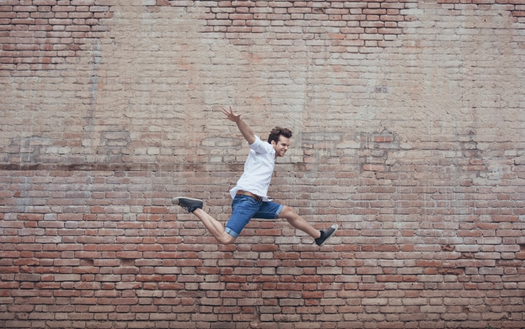Jumping.