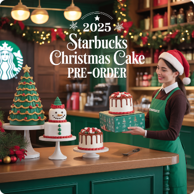 2025 스타벅스 크리스마스 홀케이크 사전예약 이미지