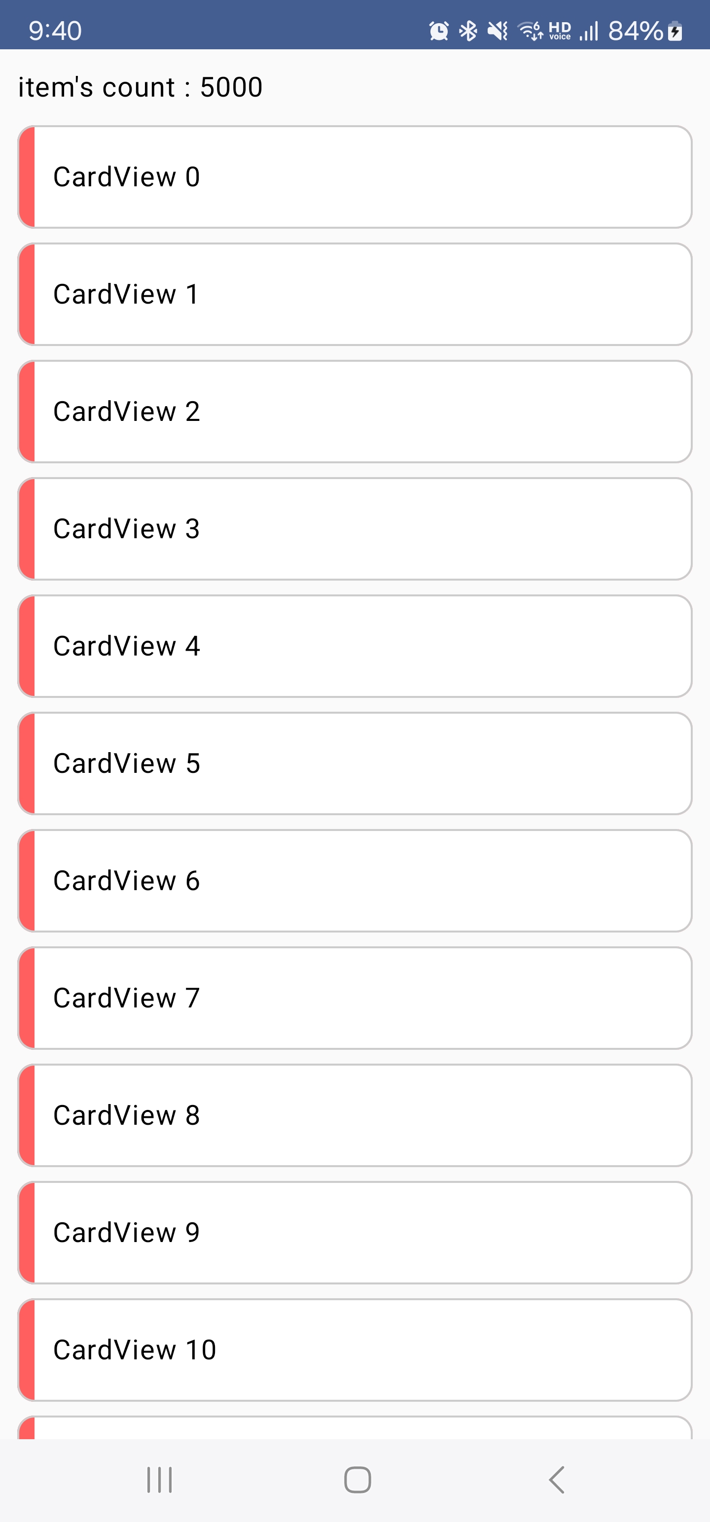 안드로이드 Jetpack Compose에서 구현한 VerticalScrollView