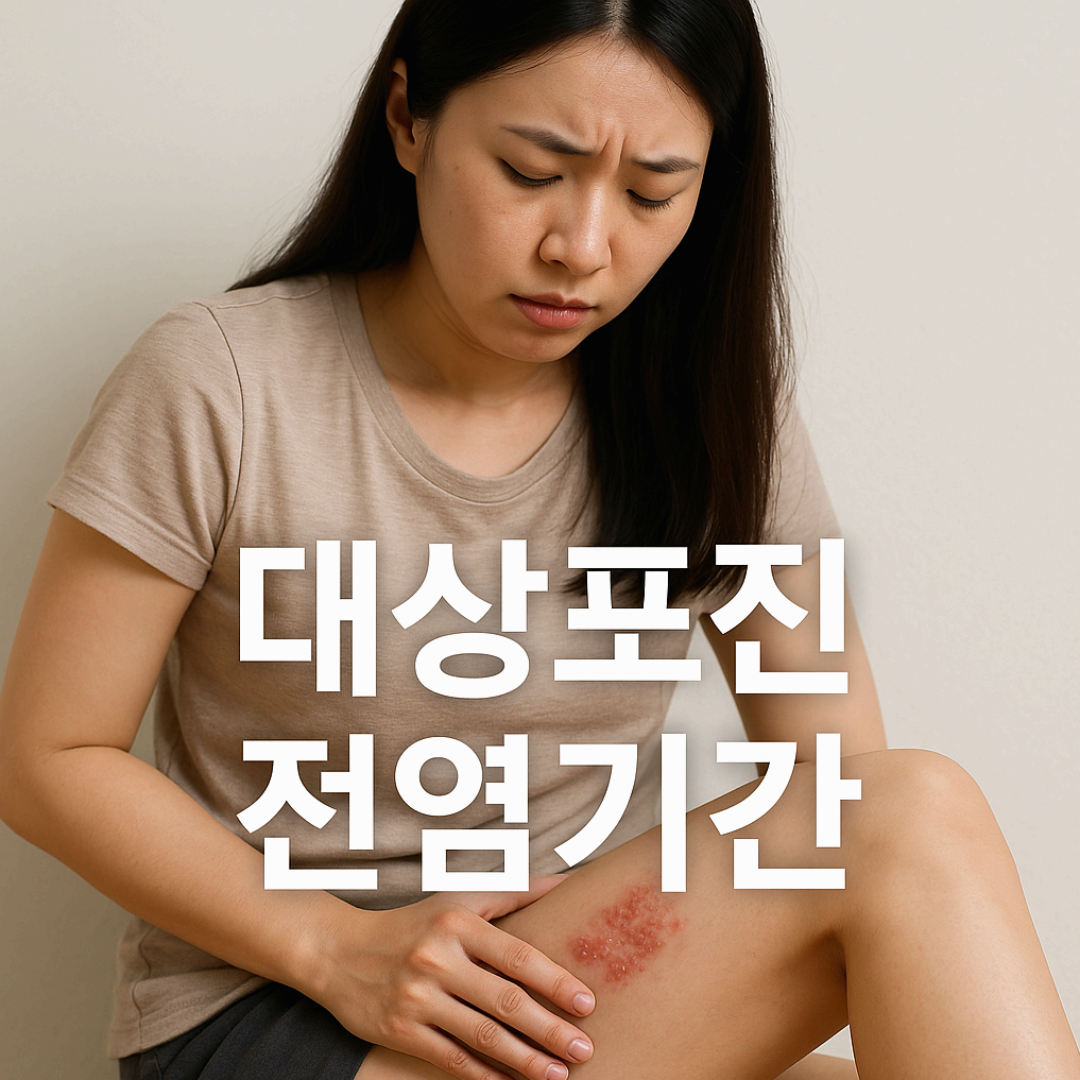 대상포진 전염기간, 수포가 잡히기 전까지 가장 위험