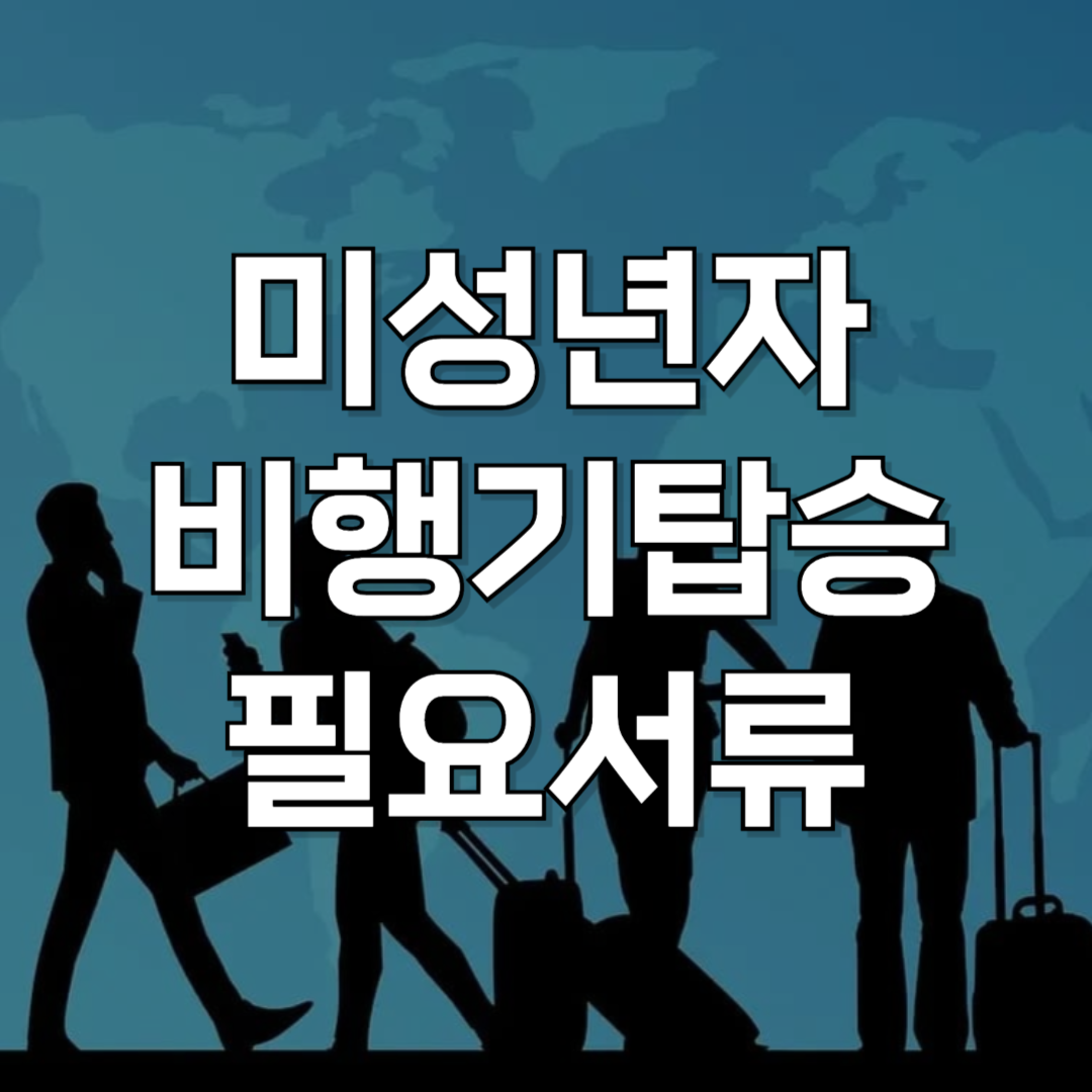 미성년자 비행기 탑승 시 필요한 서류 총정리 : 국내선 & 국제선 완벽 가이드
