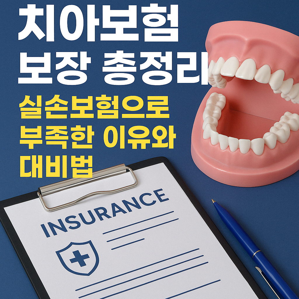 치아보험 보장 총정리 &ndash; 실손보험으로 부족한 이유와 대비법.