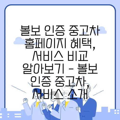 볼보 인증 중고차 홈페이지 혜택, 서비스 비교 알아보기 - 볼보 인증 중고차, 서비스 소개