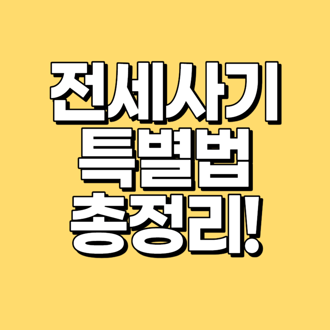 전세 사기 특별법