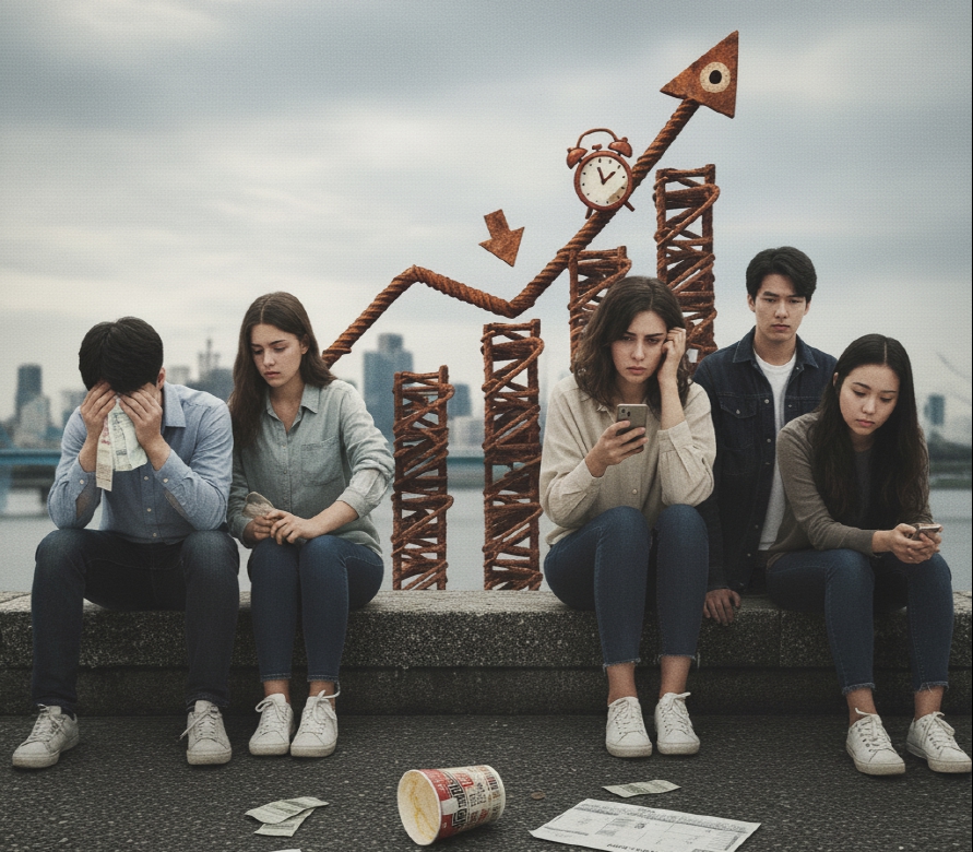 청년들의 연체율 증가 이미지
