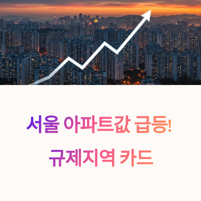 집값 급등 + 규제지역