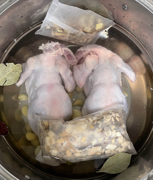 해신탕 만들기 육수준비