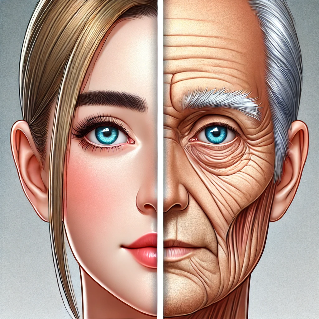 동안 vs 노안 이미지