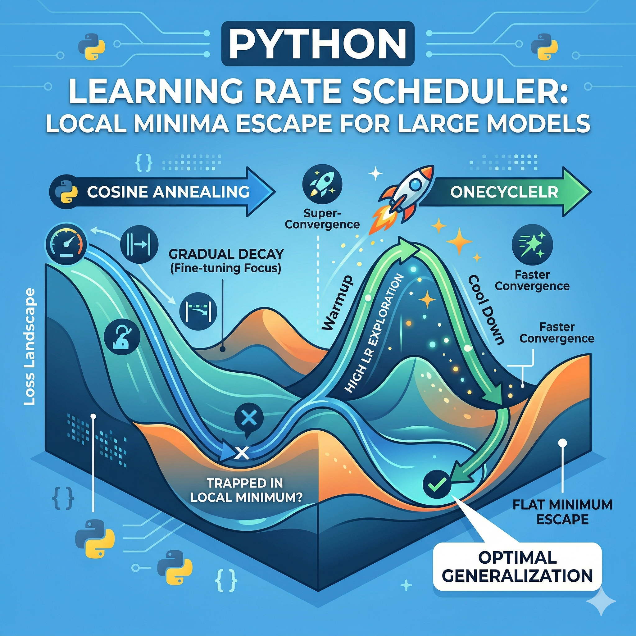 Learning Rate Scheduler Cosine vs OneCycle