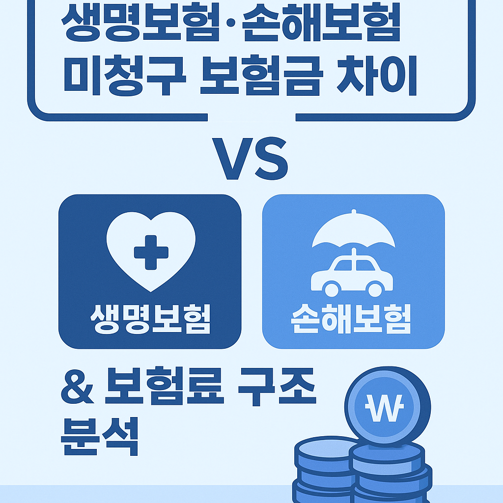 생명보험·손해보험 미청구 보험금 차이 & 보험료 구조 분석 썸네일