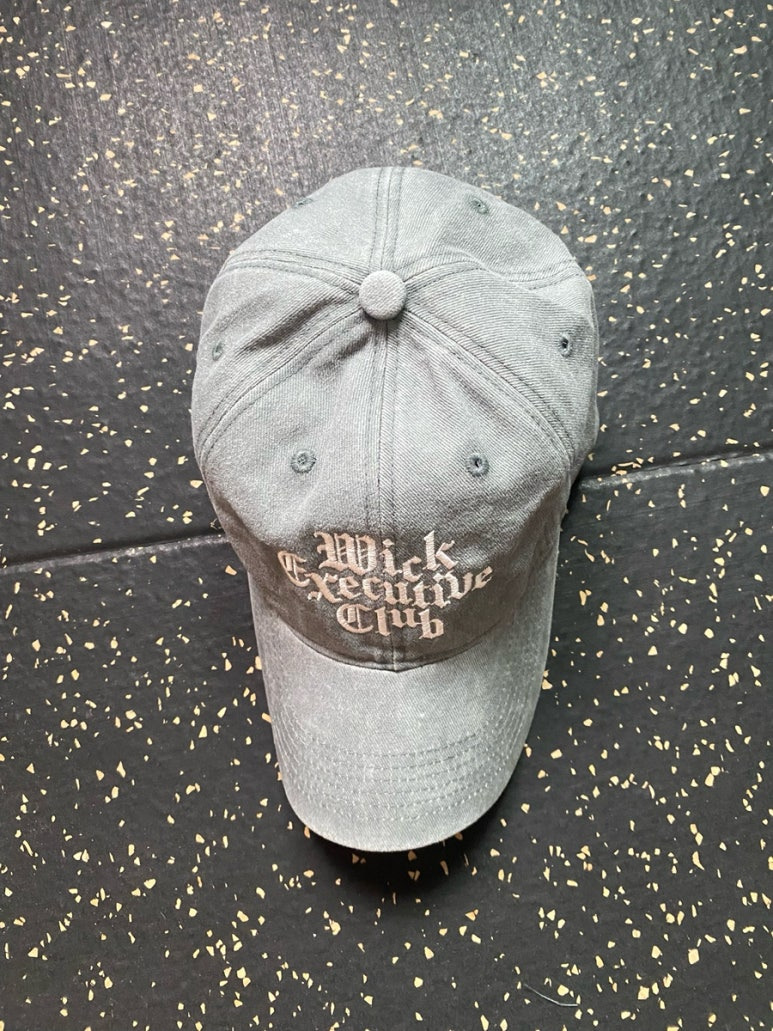 윅(wick) Gothic Executive club 스톤워시드 볼캡 그레이