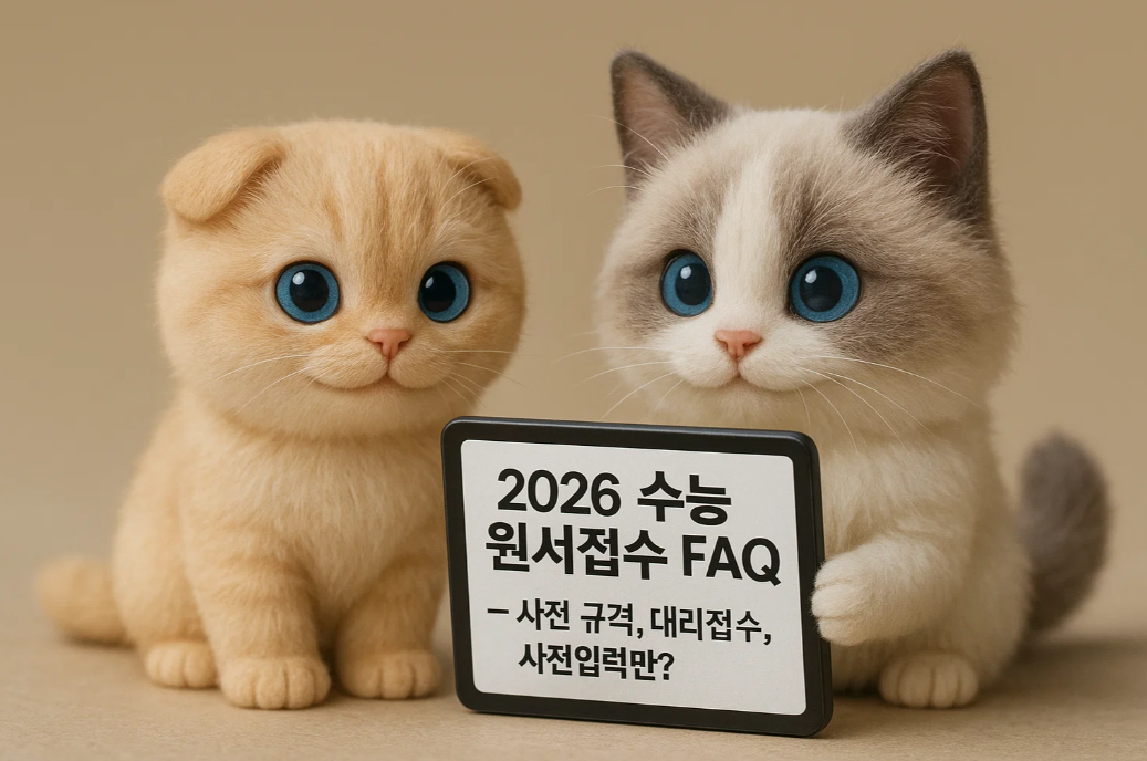 2026 수능 원서접수 완벽 가이드