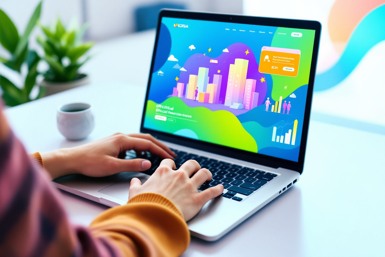 서울머니쇼 공식홈페이지 접속하는 모습