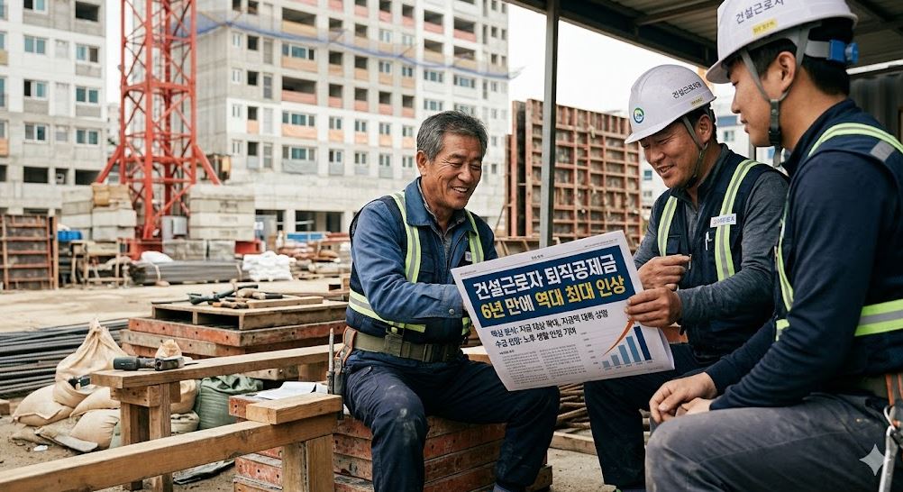 퇴직공제금 인상사진