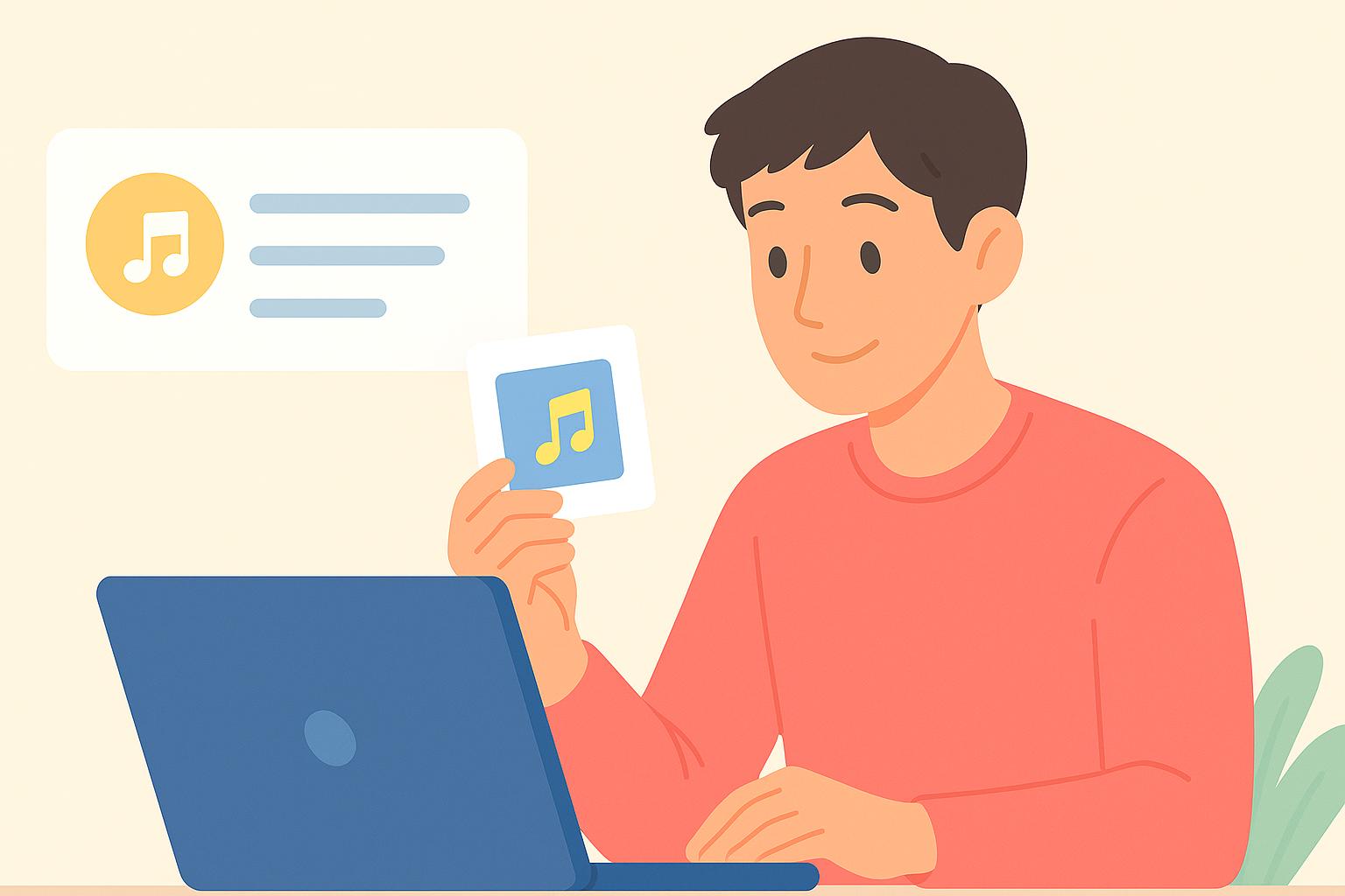 챗GPT로 음악 앨범 소개 자동화하는 모습