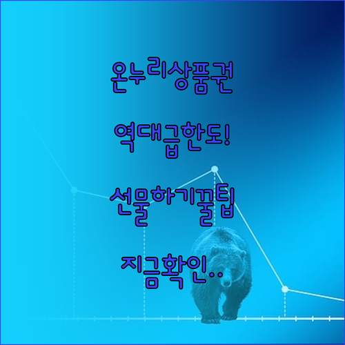 전통시장 온누리상품권 유형별 구매 한..