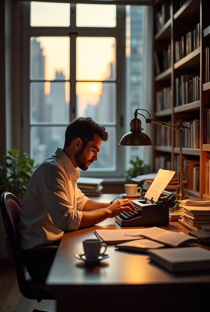 부업을 하는 남자 이미지