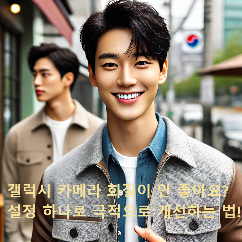 갤럭시 카메라 화질이 안 좋아요? 설정 하나로 극적으로 개선하는 법!