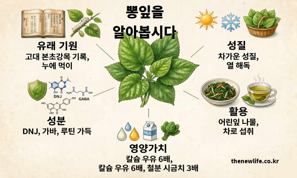 뽕잎 효능 유래 기원