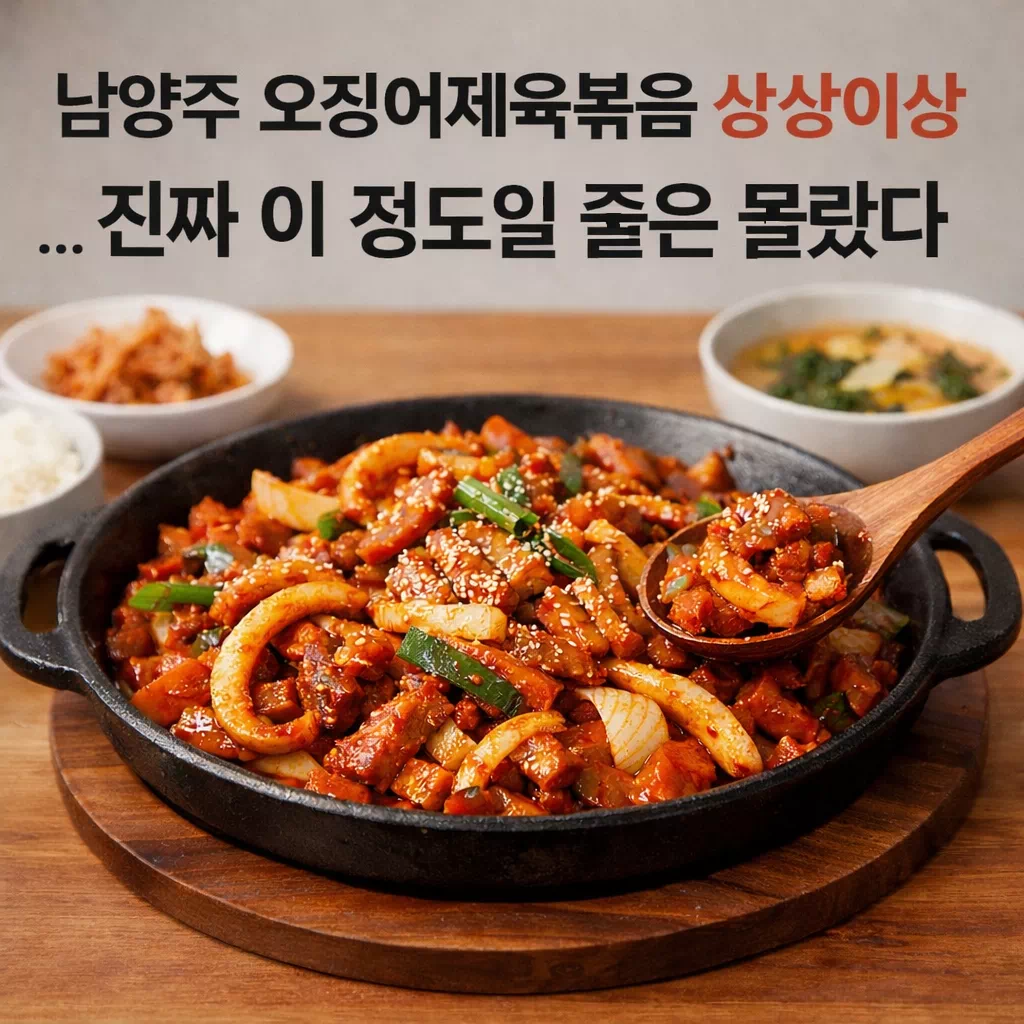 남양주 오징어제육볶음 상상이상