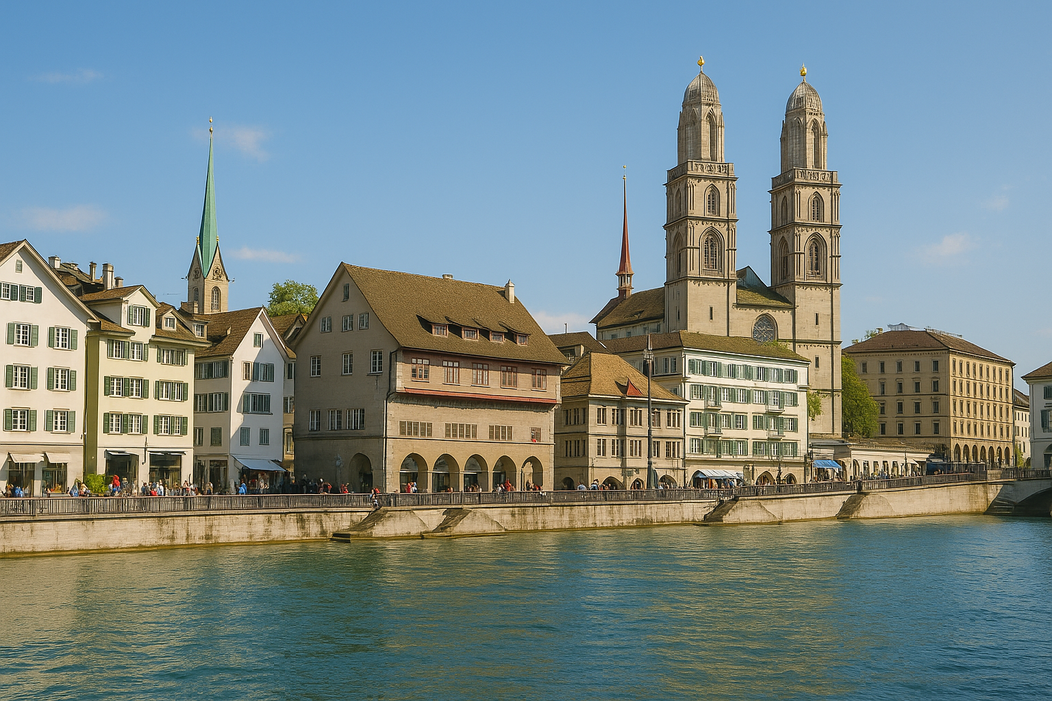 취리히 림마트강 사진