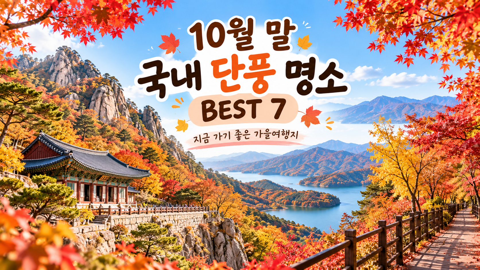 10월 말 국내 단풍 명소 BEST 7