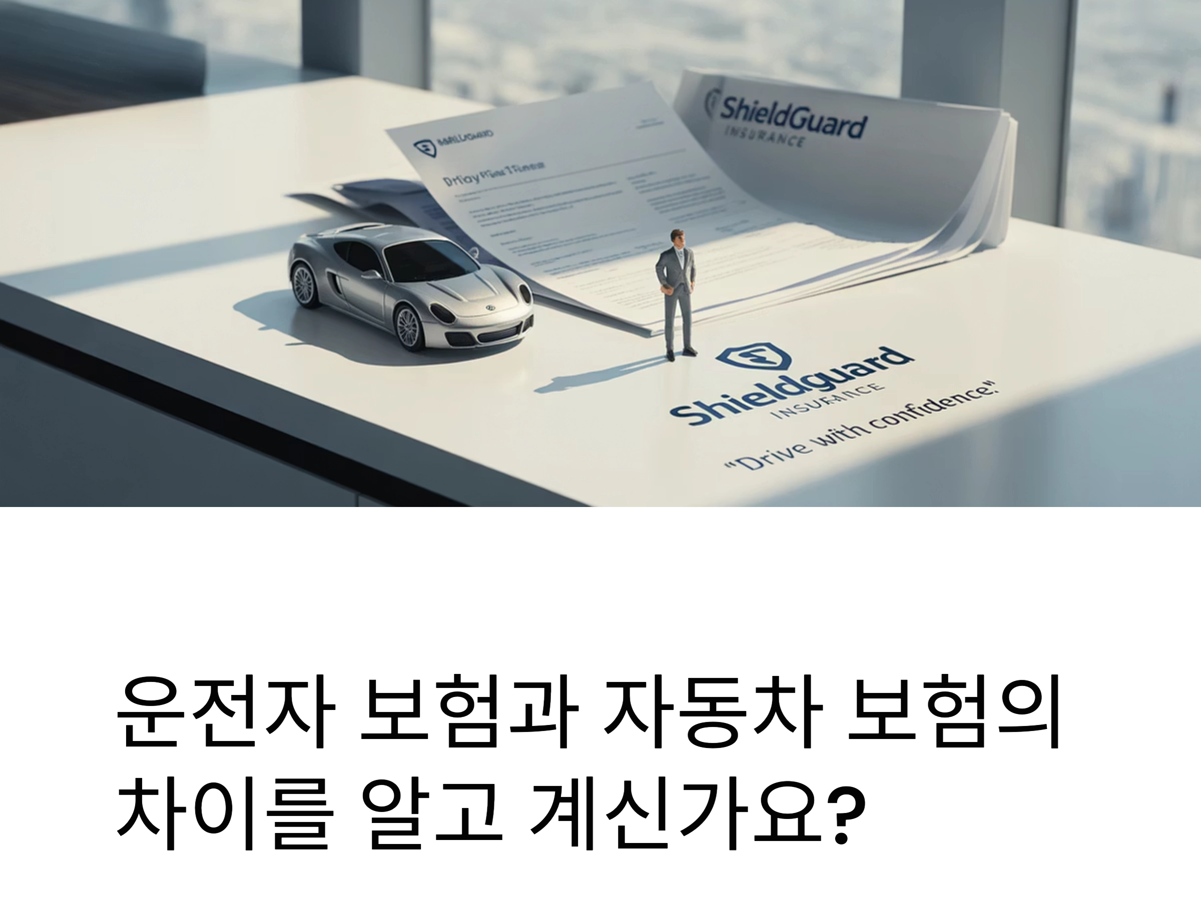 운전자 보험과 자동차 보험, 무엇이 어떻게 다를까?