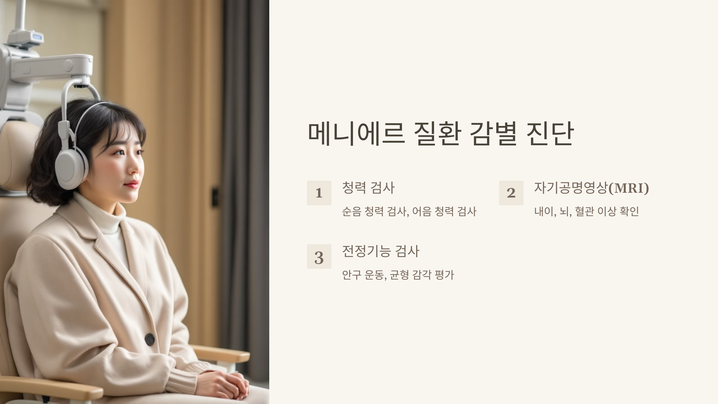 메니에르 질환 감별 진단