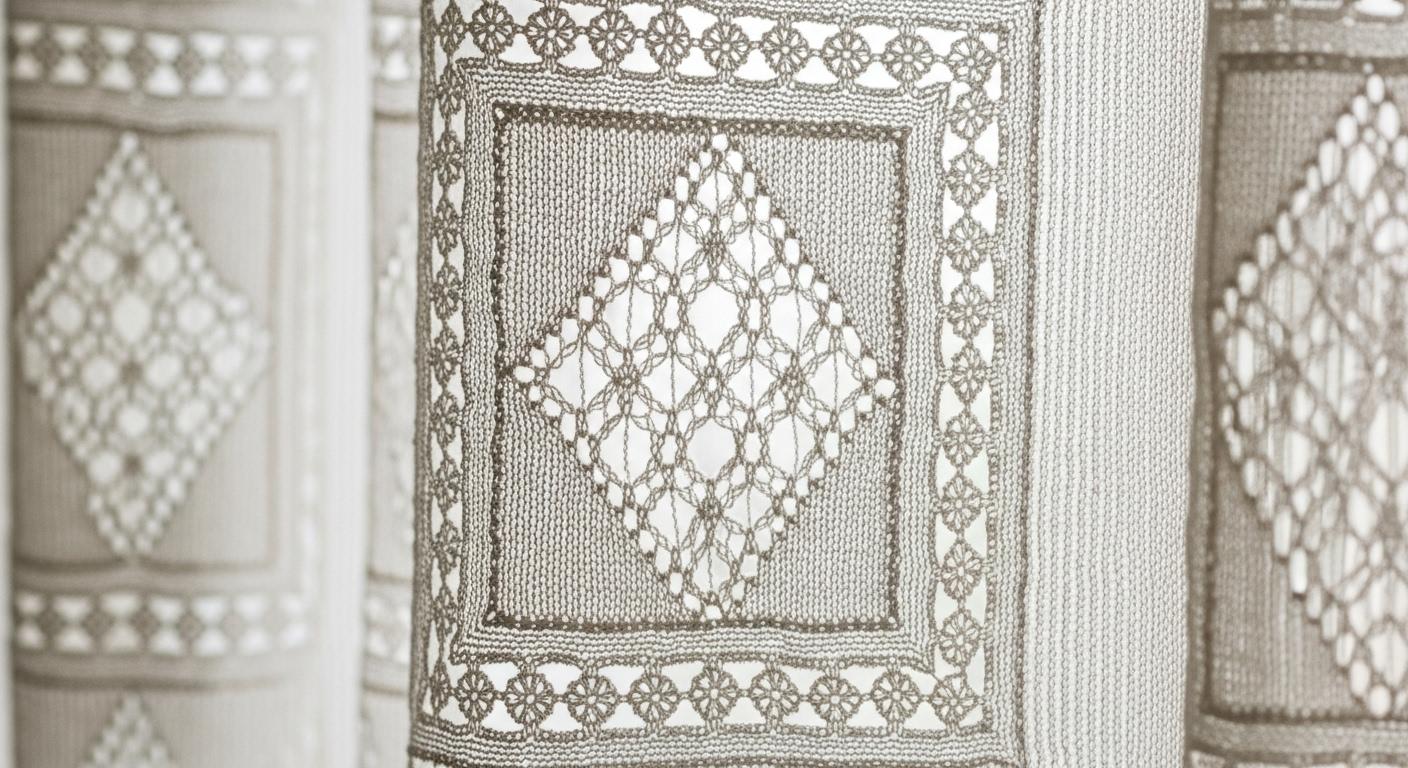 커튼 뜨기 도안