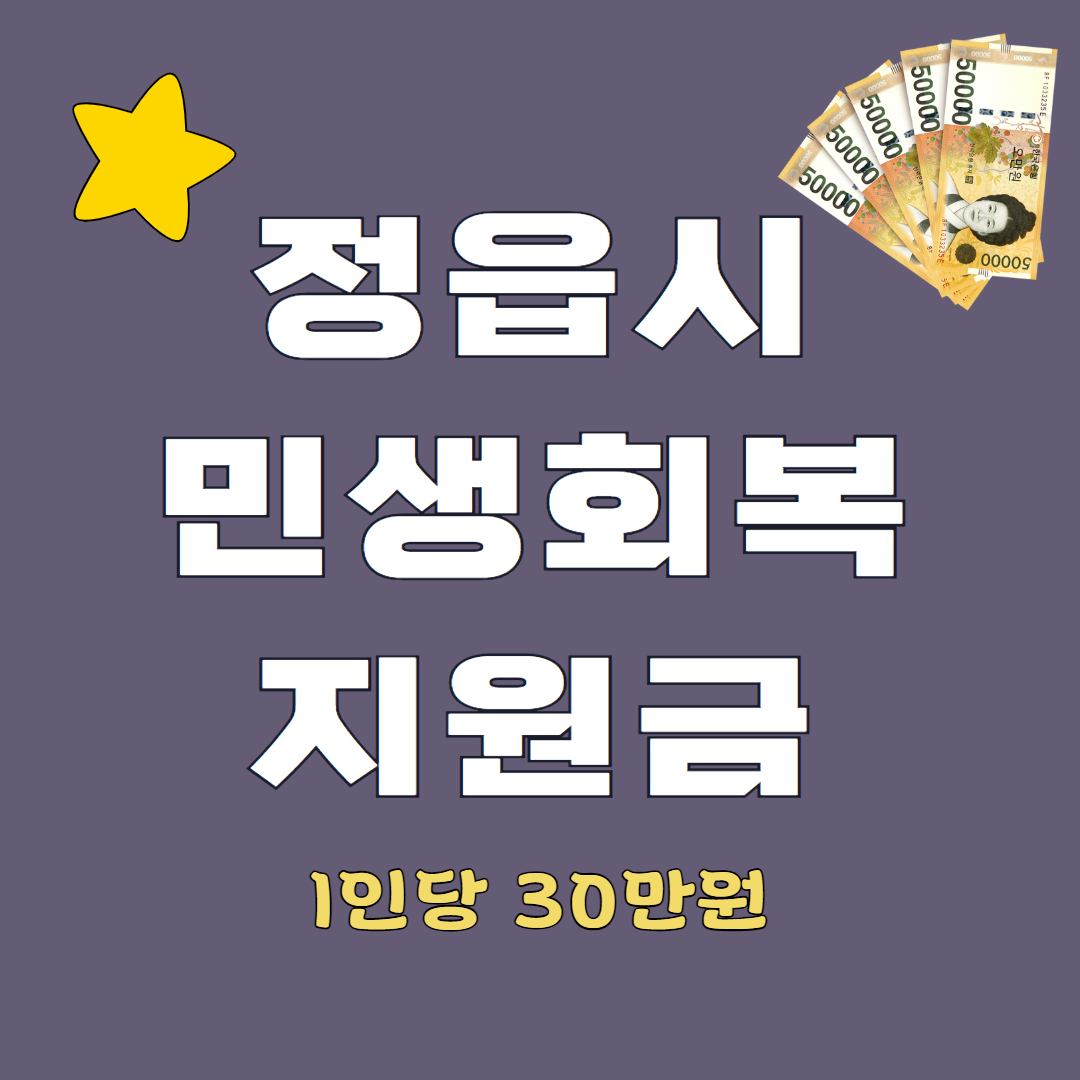 정읍시 민생회복지원금