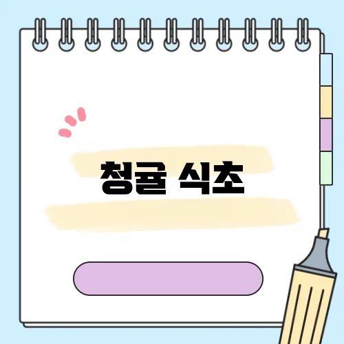 청귤 식초