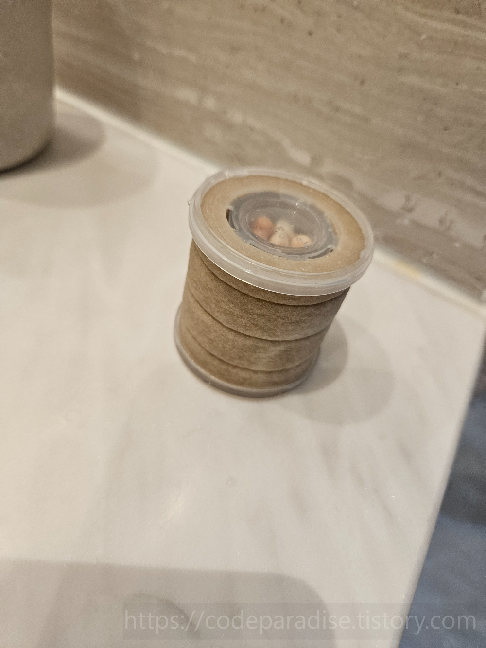 샤워기 필터 오염도 사진