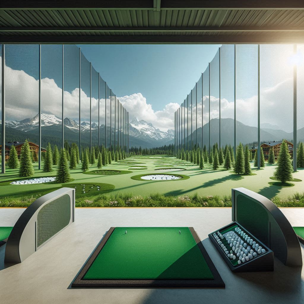 실외골프연습장 배경