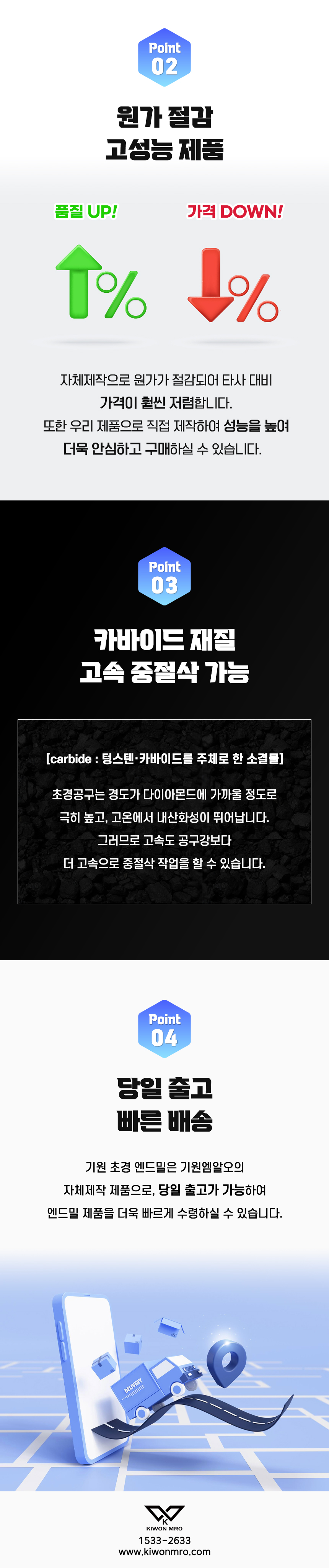 기원 외날 엔드밀의 상세페이지 입니다