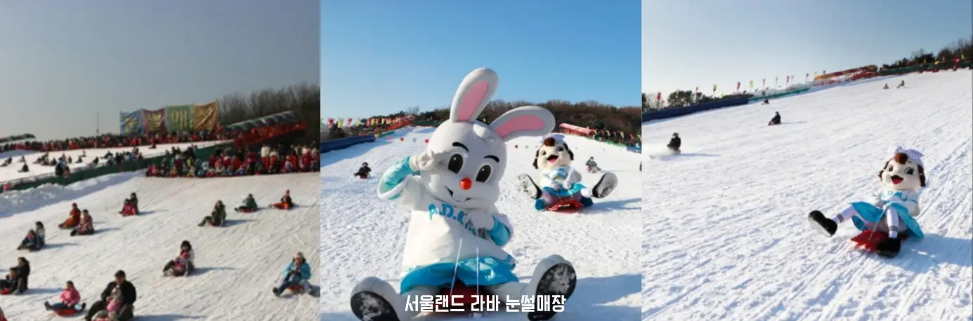 서울랜드 라바 눈썰매장 사진