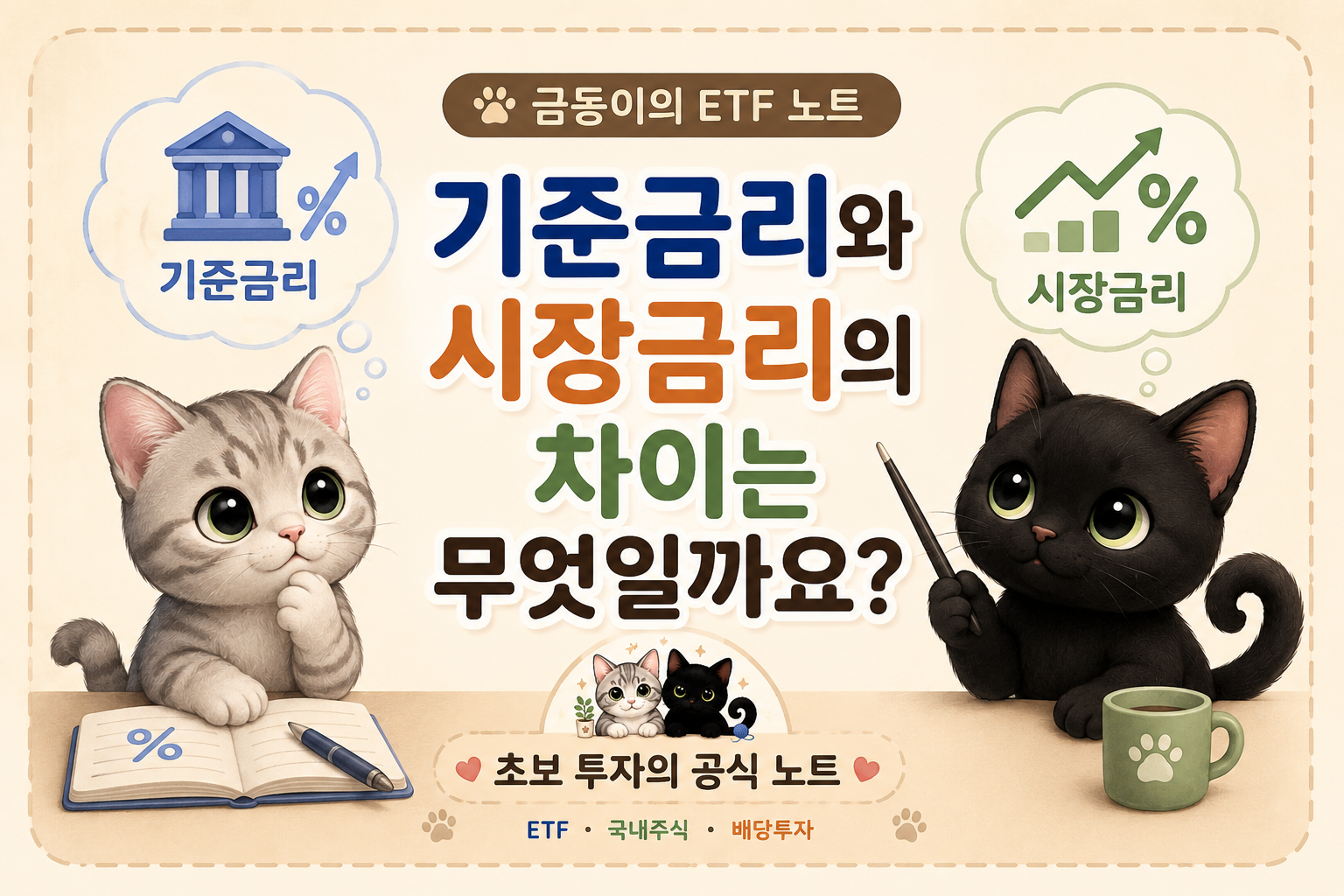 국내 주식ETF 기준금리와 시장금리의 차이 관련 내용