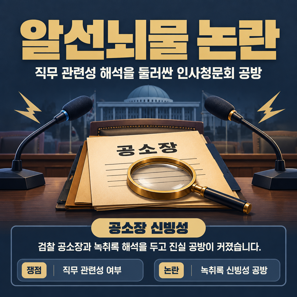 알선뇌물 논란