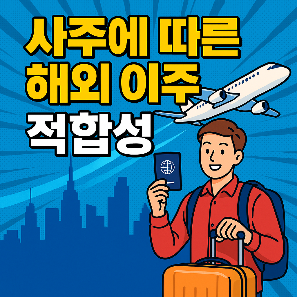 사주에 따른 해외 이주 적합성