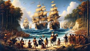 크리스토퍼 콜럼버스는 마지막 항해를 하고 있었다.