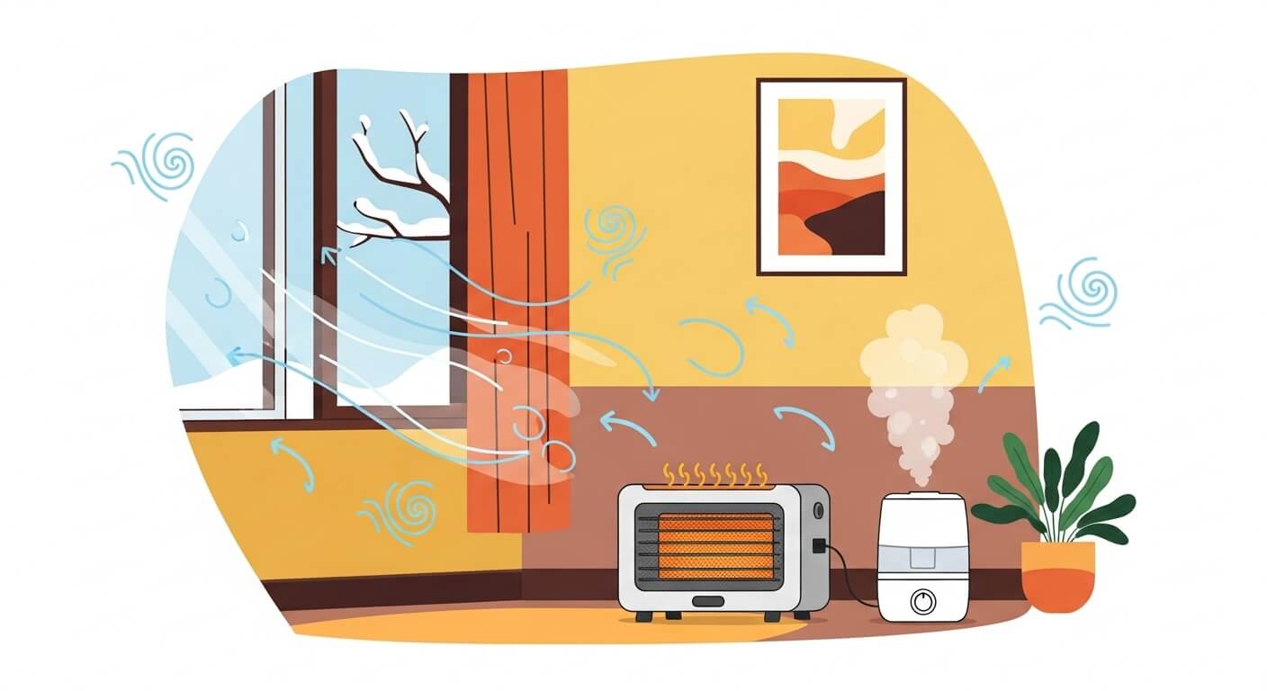 겨울 실내공기 관리법 (가습기, 난방, 환기)