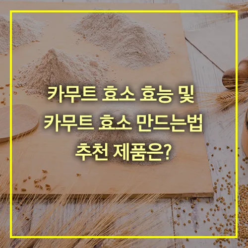 카무트-효소-효능