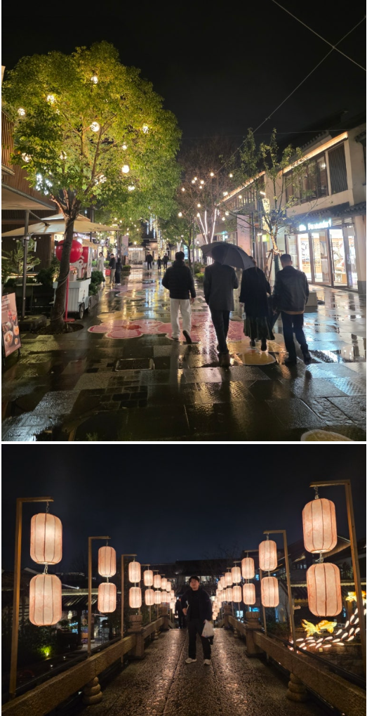 [3월 중국] 상해의 죽전카페거리(?)&amp;#44; 도심 속 수향마을 &amp;#39;판롱티엔디&amp;#39; 밤 9시 야경 산책