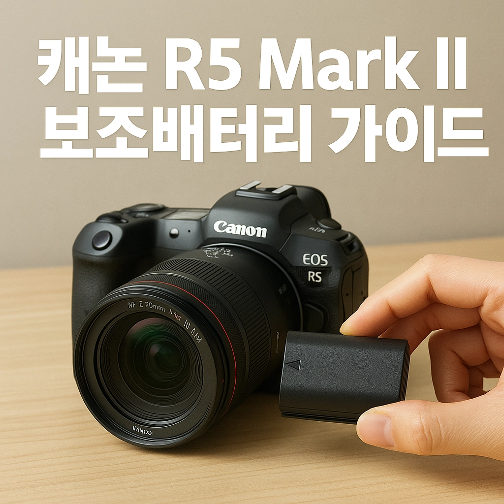 캐논 R5 Mark II 보조배터리 가이드