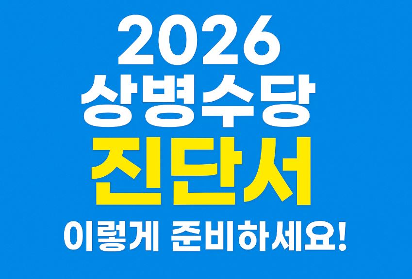 상병수당 진단서 문구이미지