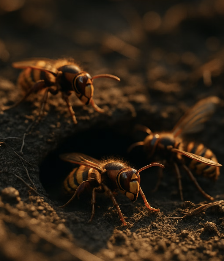보이지 않는 암살자, 땅벌의 정체