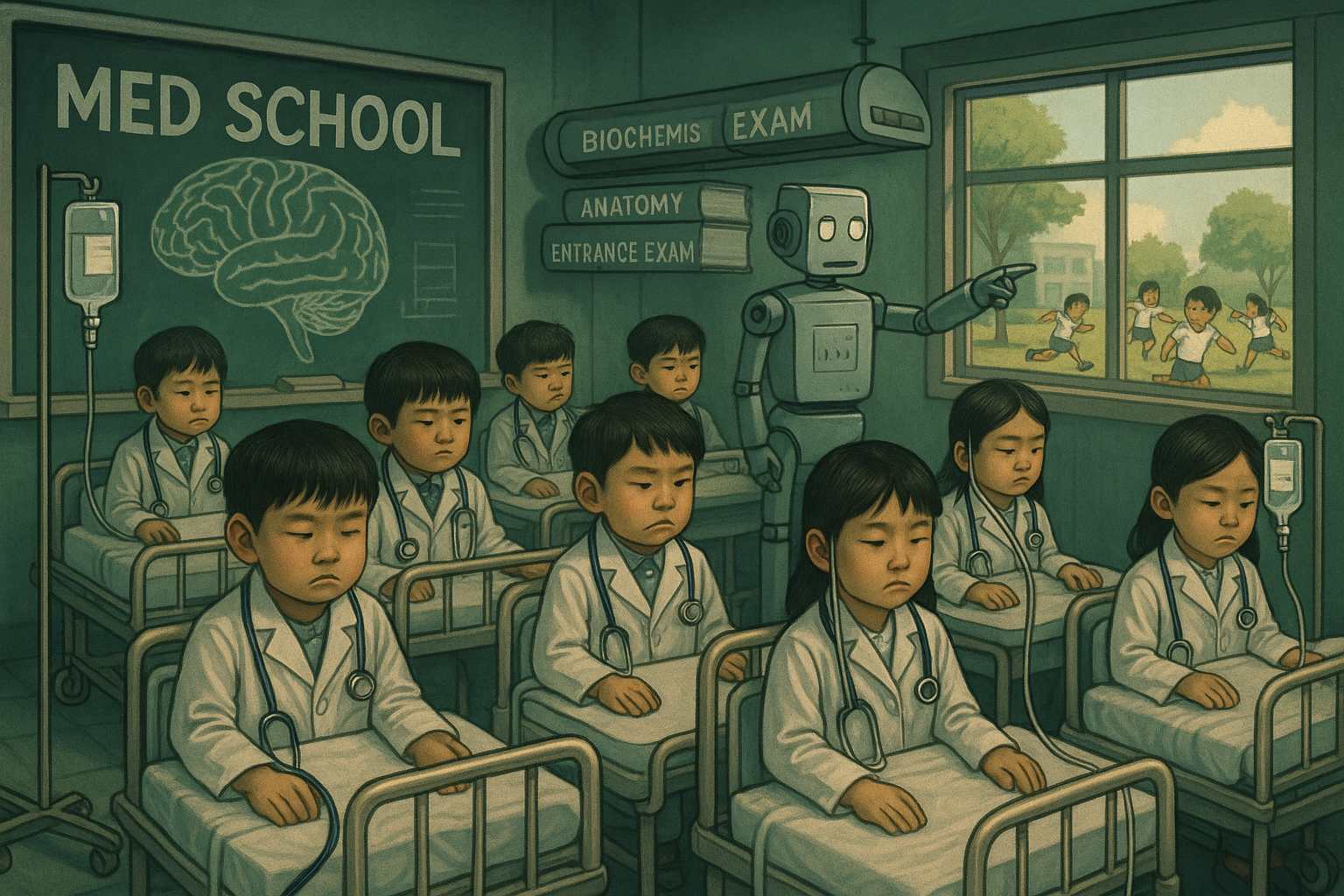의대 몰빵 시대의 우리 한국인 아이들의 모습