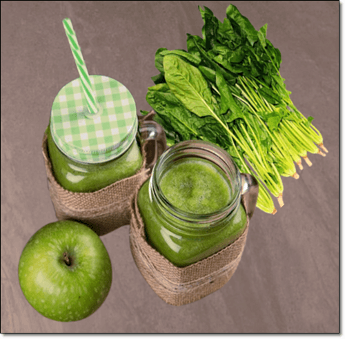시금치 사과 주스 만들기