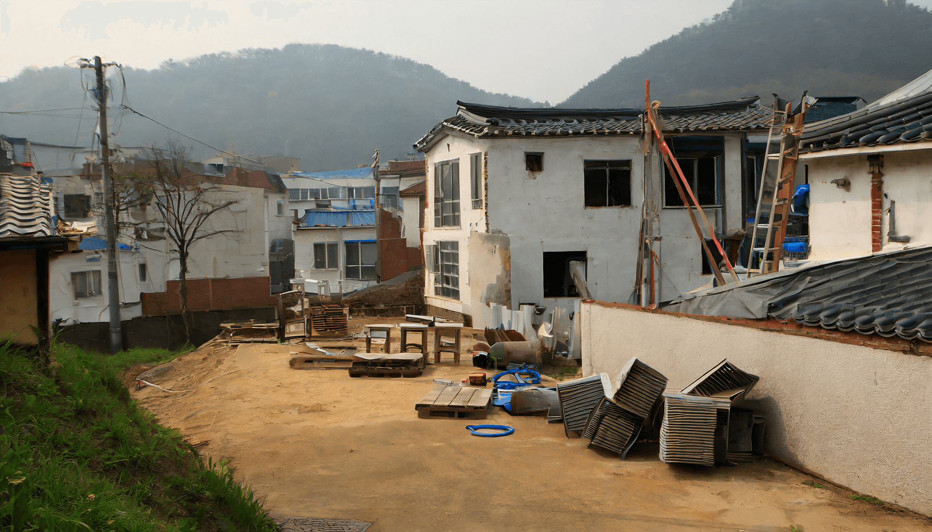 주거급여 신청 자격 공사하는 집들