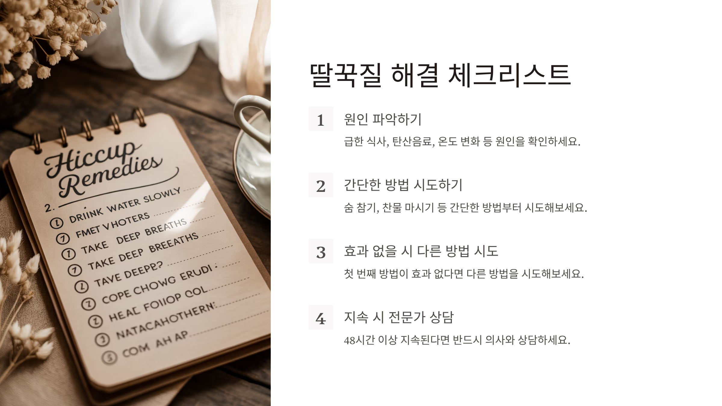 딸꾹질 멈추는 방법